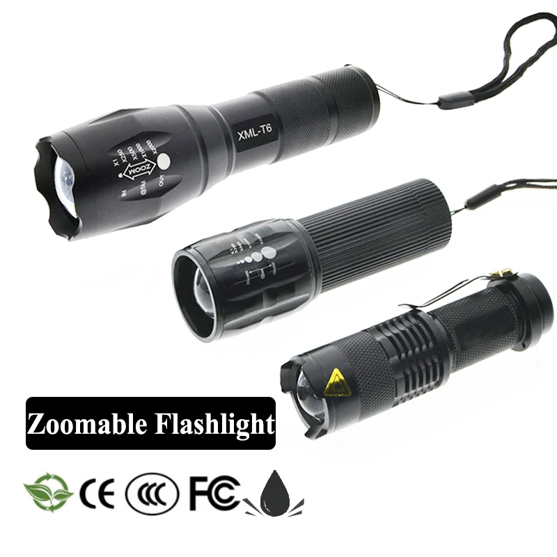 

LED Rechargeable Flashlight XMLT6 linterna torch Outdoor Camping Powerful Led Flashlight Mini Waterproof pocket Flashlight