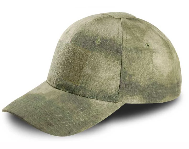 Тактическая камуфляжная кепка с застежкой сзади, тактическая охотничья Кепка для мужчин, Регулируемая Кепка для пейнтбола, Боевая Кепка s - Цвет: ATACS Green