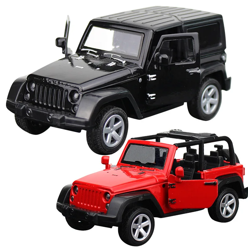 

1:32 Diecasts Toy Vehicles Jeep Wrangler Car Model With Car Doors Can Be Opened Toy Boy Child Gift