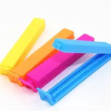 10 шт./лот, портативный,, кухонный, для хранения еды, закуска, уплотнение, мешок, зажимы, герметик, зажим, пластиковый инструмент