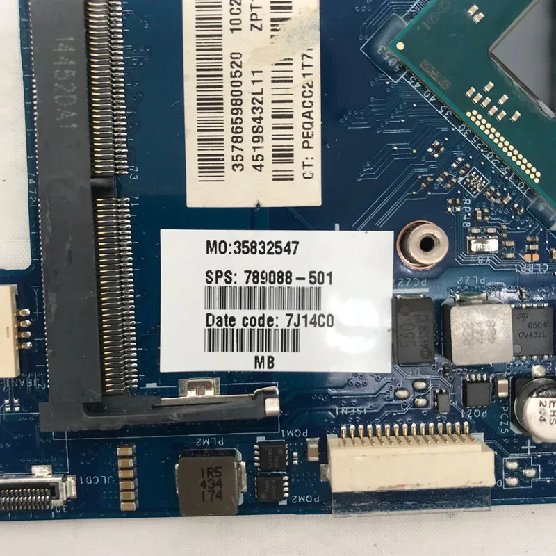 Высококачественная материнская плата для ноутбука 11 N 11T X360 789088 501 ZPT10 LA B151P с