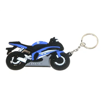 

3D Motorcycle Accessories Motorcycle KeyChain Rubber Motorcycle Key Chain For YAMAHA R6 Locomotive model