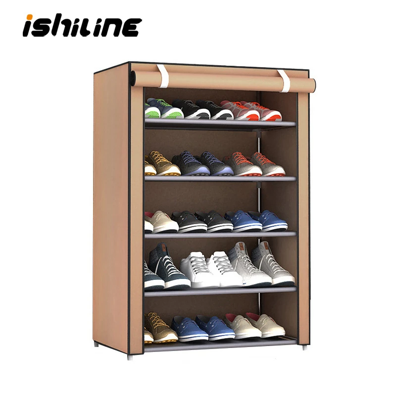 Estantería de zapatos metálica Rack zapatos organizador Multi capa de estantes para para gabinete de acero estante de acero para zapatos de almacenamiento de estanterías de almacenamiento| -