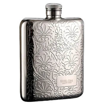 

6OZ stainless steel 304 Wine Bottle hip flask set wine flagon hip flask with gift box and one funnel Travel/Adventure/ Men Women