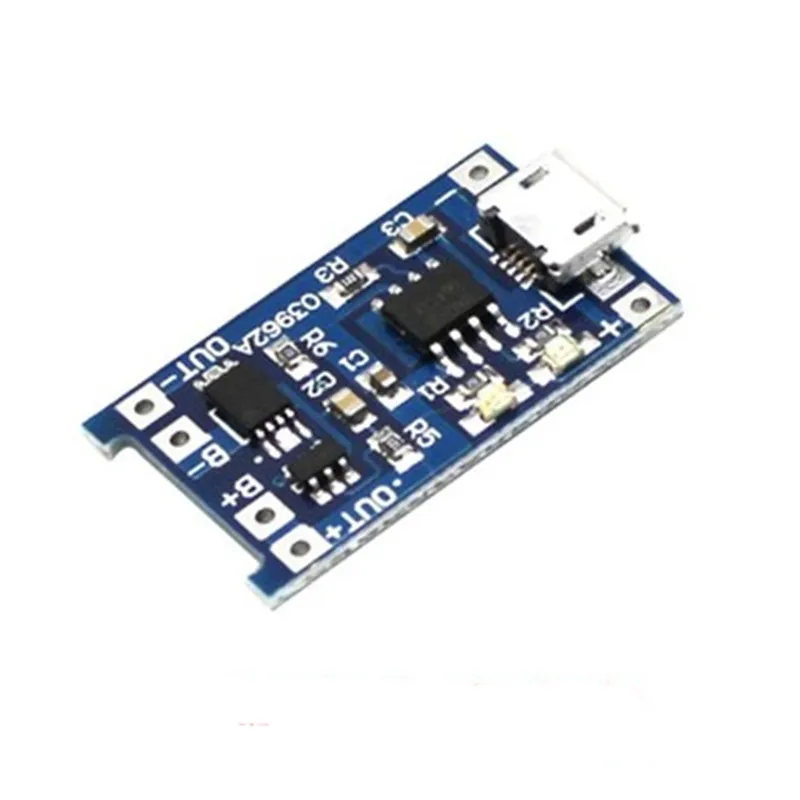 

5pcs Micro USB 5V 1A 18650 TP4056 Lithium Battery Charger Module Charging Board With Protection Dual Functions