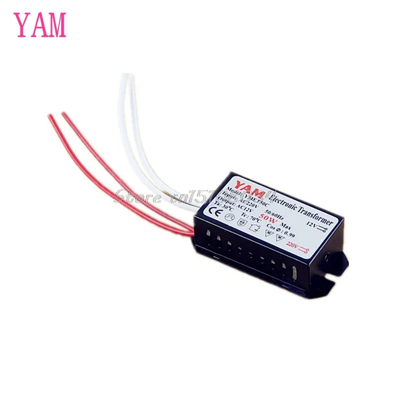 

50W 220V Halogen Light LED Driver Power Supply Converter Electronic Transformer #K4U3X#