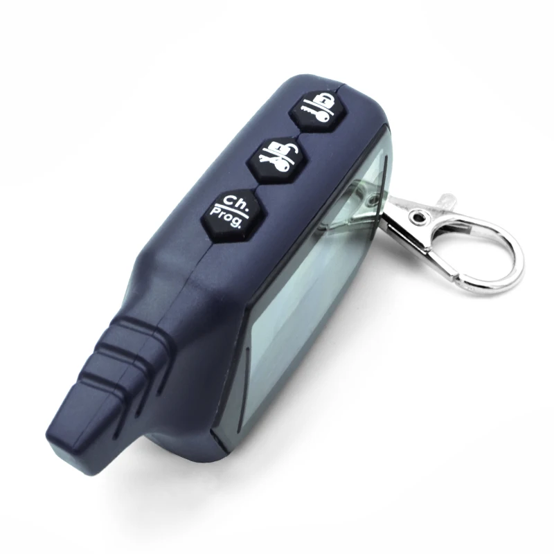 

2-way B9 LCD Remote Control Keychain for Russian Vehicle Security Car Alarm System Twage Starline B9 Key Chain Fob Engine Start