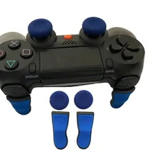 Extended L2 R2 Trigger Buttons Extender with 2 silicone Thumbstick caps For Sony Playstation 4 PS4