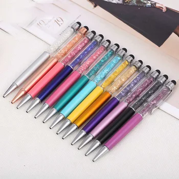 

1 Pcs Creative Crystal Diamond Ballpoint Pens Stationery Stylus Pen Touch Pen School Supplies