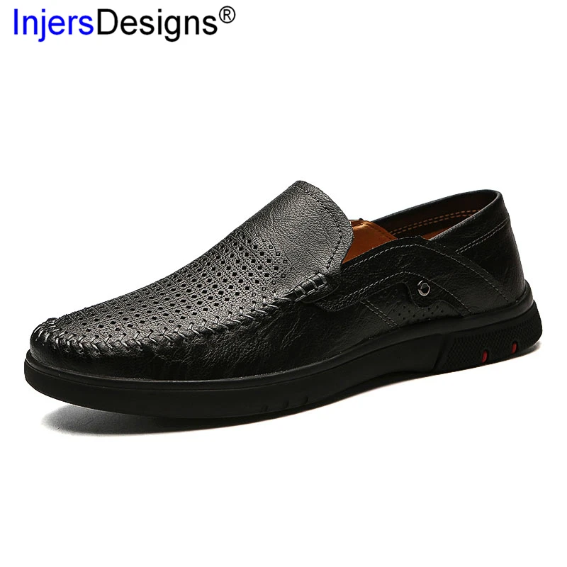 Conducción Hueco Tamaño 44 dark Suave Transpirable Caliente 38 red Black on Brown Cuero Brown Slip Fuera Zapatos yellow Brown Casuales Mocasines Venta wearing Hard Verano De Hacia UZawqq0