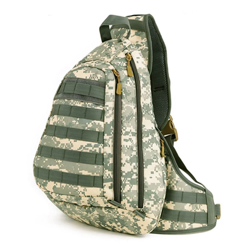 Viaggio Sport desert Borsa Tattico Imbracatura Grande Shoulder brown Campo Petto Zaino Da Black Camouflage One acu Outdoor Man Pack Single OxwTn