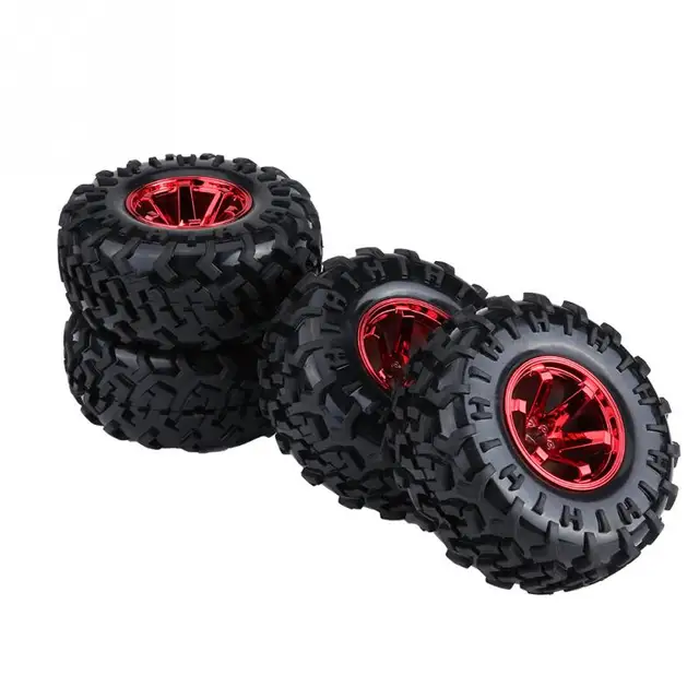 4Pcs/Set RC Truck Rubber Tires Wheel Rim Tires Diameter 125mm Width