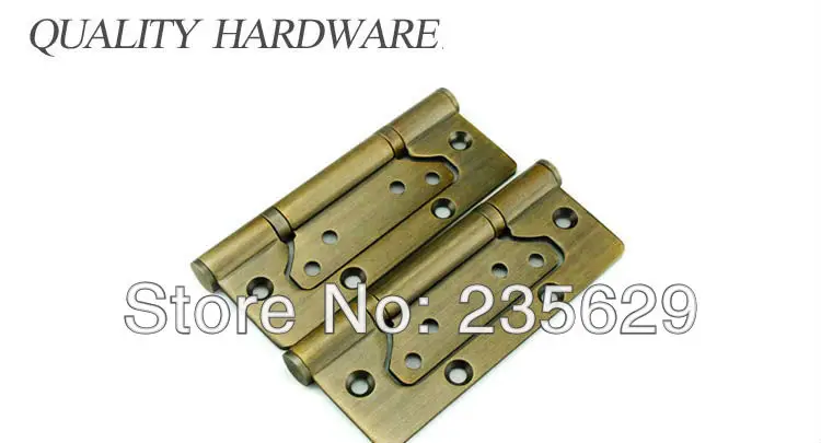 

Free Shipping, Antique Brass Finished Hinges for timber door,Metal Door, Stainless Steel material, 5*3*3, Stainless Steel screw