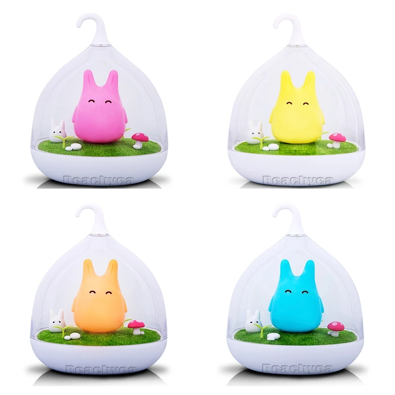 Chiclits Cute Fantasy Genie Microview Night Light Touch dimming LED table lamp Child sleep bedside Lights for Kid Girls Gifts (1)