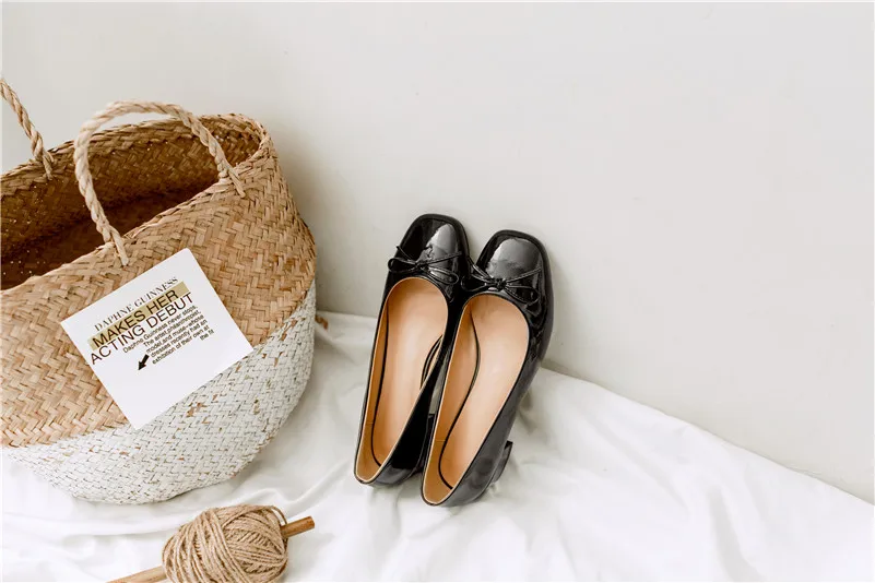 FEDONAS/новые милые женские классические туфли-лодочки на низком каблуке; свадебные вечерние туфли с круглым носком и бантом-бабочкой; женская новая обувь из натуральной кожи