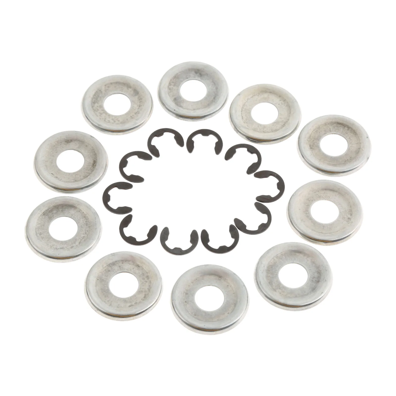 

DRELD 10 Sets Chainsaw Clutch Drum Washer E-Clip Kit For STIHL 017 018 019 021 025 MS170 MS180 MS250 Replace For 9460 624 0801