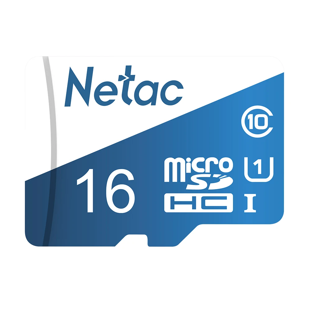 Netac P500 Micro SD XC TF карты за рубежом версия Class 10 16 Гб оперативной памяти, 32 Гб встроенной памяти, 64 ГБ 128 ГБ 256 ГБ флэш-память для хранения данных 80 МБ/с - Емкость: 16 ГБ