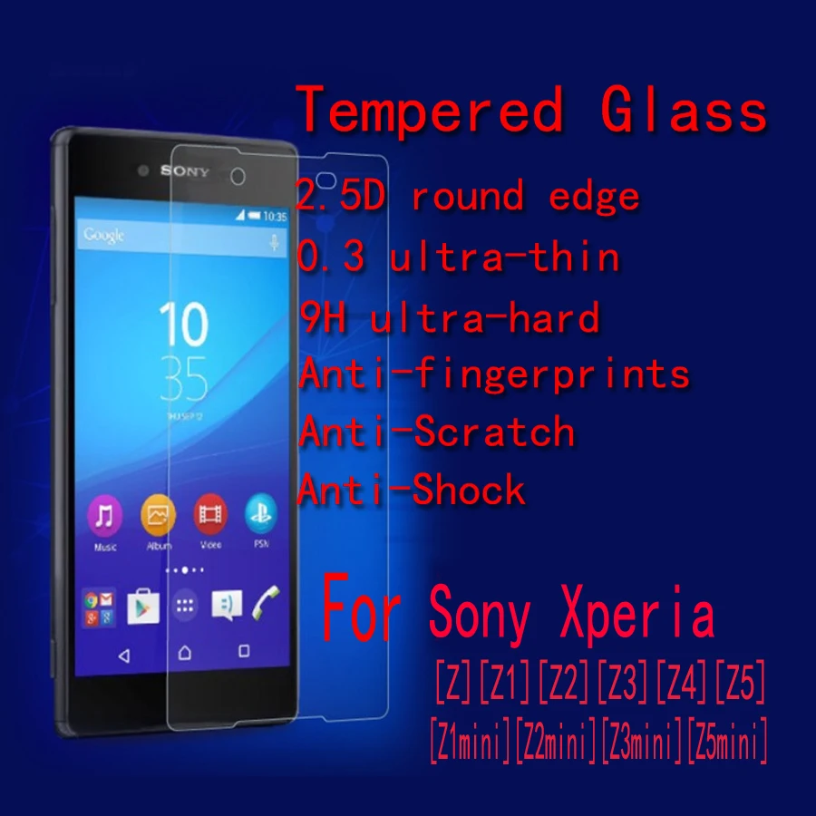 5 шт./лот FENGHEMEI Закаленное стекло протектор для sony Xperia Z Z1 Z2 Z3 Z4 Z5 Z5 Premium Plus Z1 mini Z2 mini Z3 mini Z5 mini