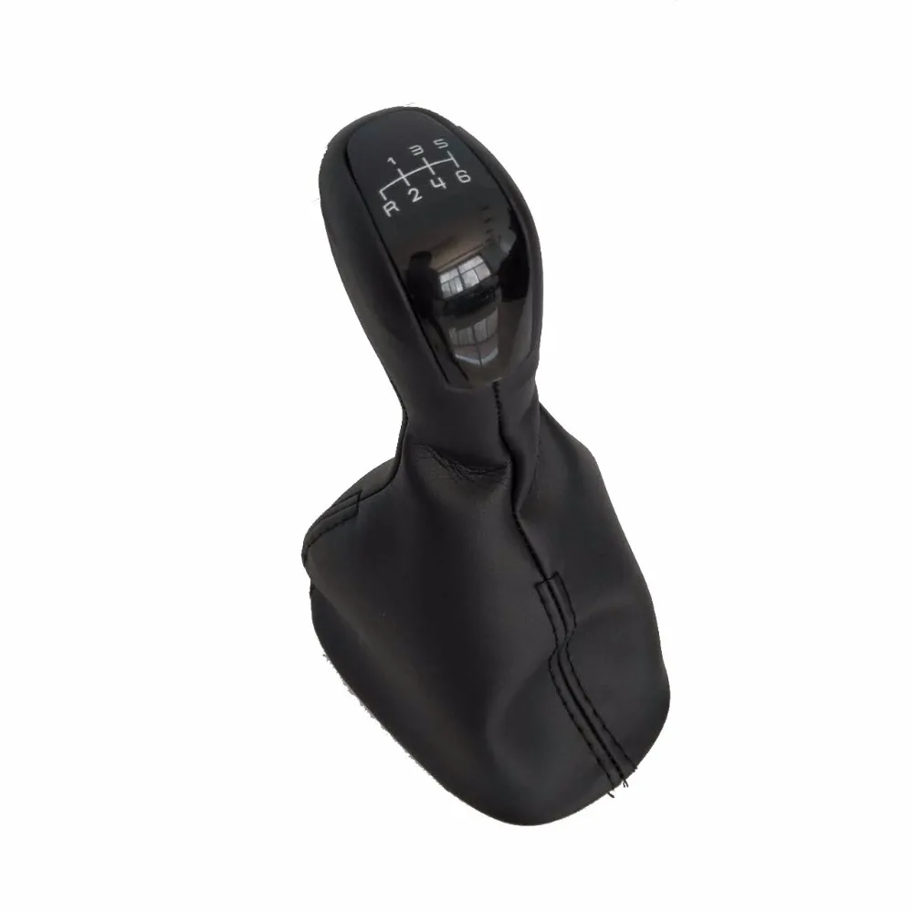 

5 Speed 6 Gear Car Shift Gear Knob With Leather Boot For Mercedes Benz C Class W203 S203 Elegance Car Styling