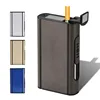 Étui à cigarettes en alliage d'aluminium pour hommes, étui à cigarettes automatique Portable, porte-Gadgets d'éjection boîtes à fumée ► Photo 1/6