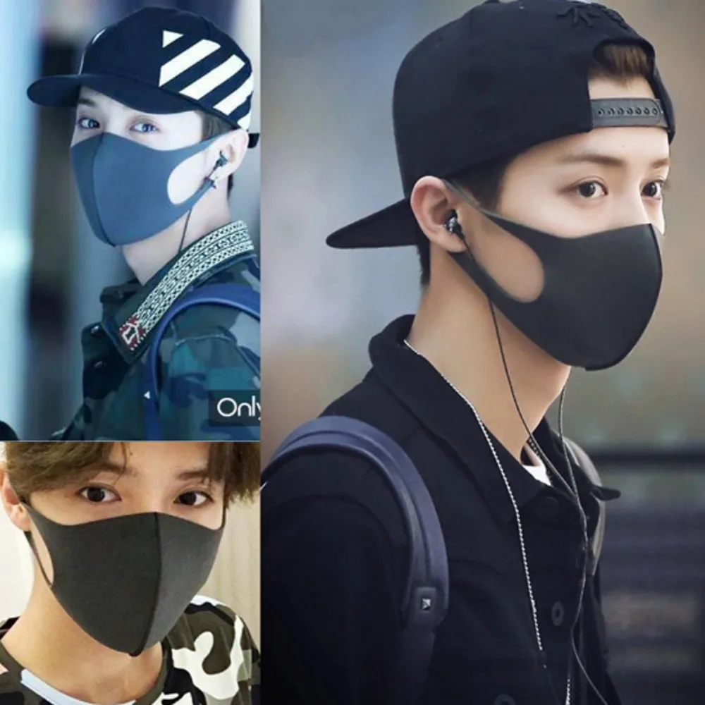 3pcs 3D Mouth Mask Unisex Dust Allergy Flu Masks Washable Fashion