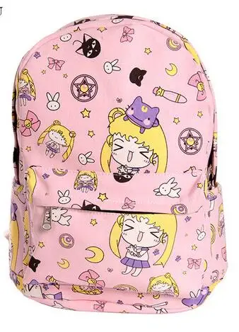 best stylish backpacks for college Cartoon Card Captor Sakura Canvas Backpack Harajuku Students School Bag Rucksack Teenage Girls Mochila Feminina new classy backpack