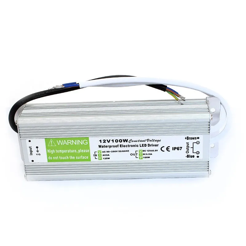Бесплатная доставка высокое качество источник питания IP67 DC24V 30W 60W 100W 150W 200W 250W для