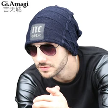 Зимние головные уборы для мужчин и женщин, вязаная шапка, шапка в стиле хип-хоп, снежная шапка s, шапка с черепом, толстая, мешковатая, теплая, Skullies Toca Masculina Gorra Hombre