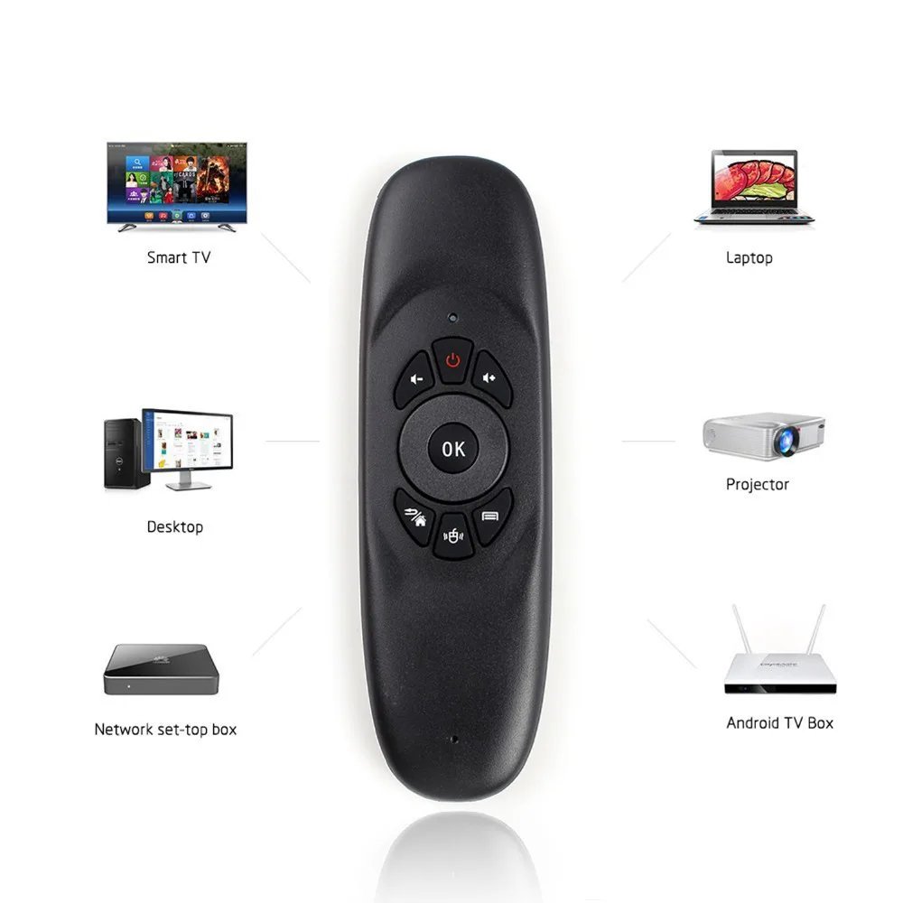 Беспроводная клавиатура C120 Fly Air Mouse 2 4 ГГц 7 цветов русская/испанская мини для ТВ