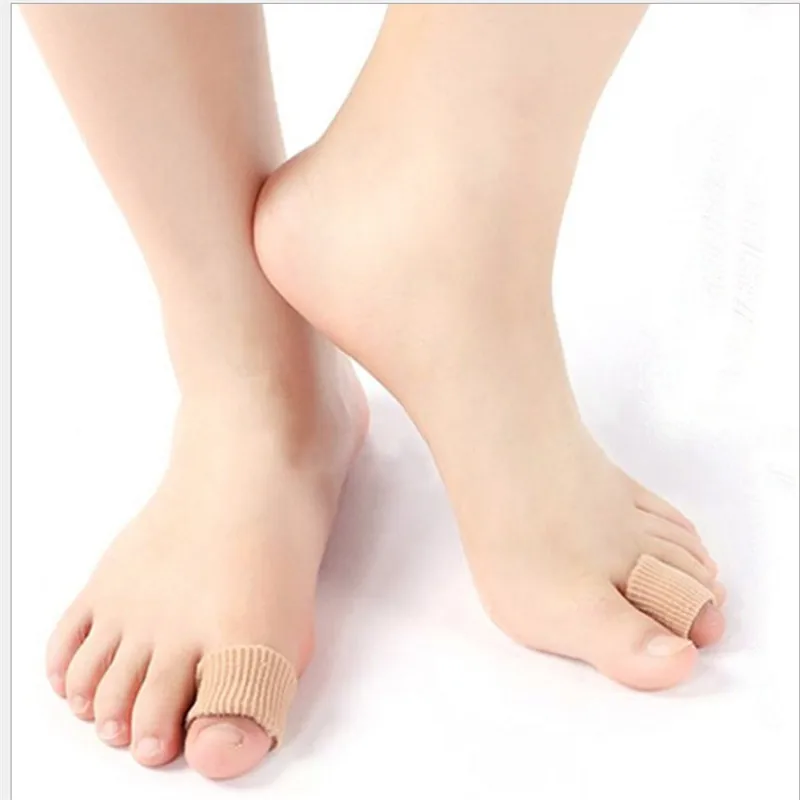 15cm Ribbed Fabric Gel Tube Sleeves Cap Cover for Hammer Toe Claw Blister Corns Fingers Seporate