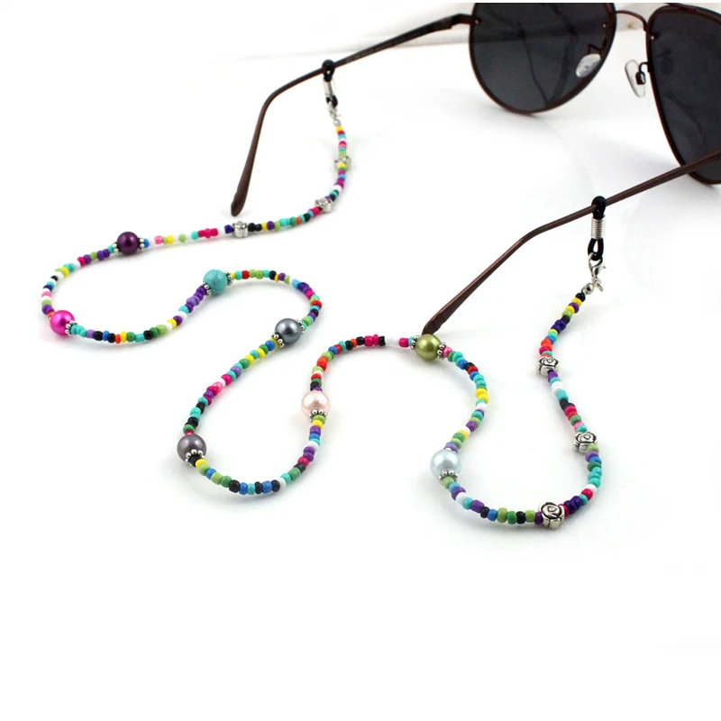 Colorful Acrylic Pearl Beads Chain Eyeglasses Chains Glasses Rope