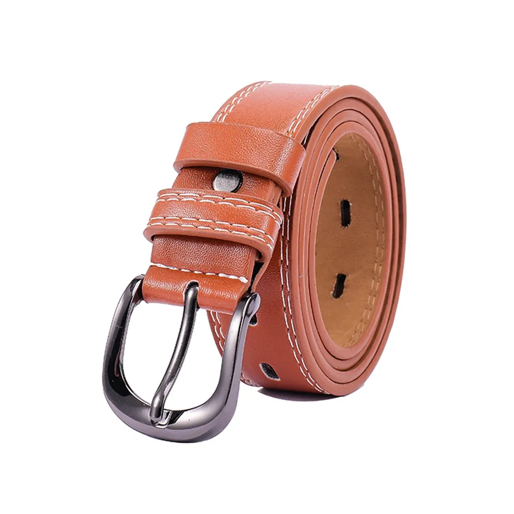 

SAGACE Female Casual Square Pin Buckle Wide Belts For Women Dress Jeans Belt Woman Ladies Faux Suede Leather Straps Ceinture