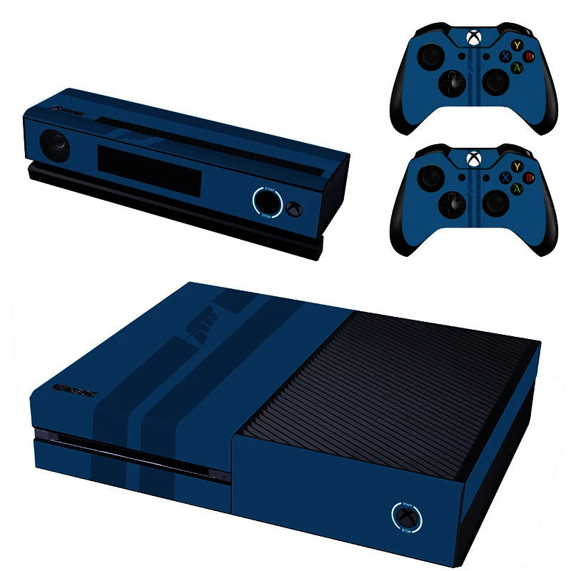 

Dark Blue Decal Vinyl Skin For Xbox One Console & Kinect & 2 Controller Skins Sticker Protective Cover