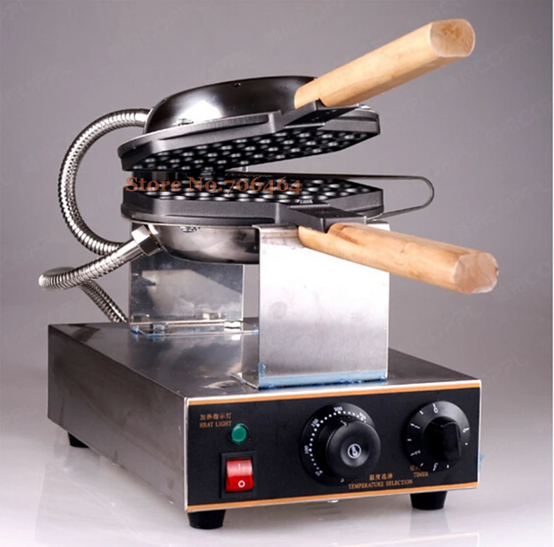 Portable commercial high quality electrical waffle maker 180 degree