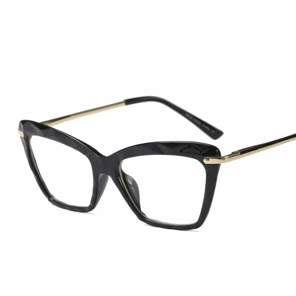 Square Women Eyewear Glasses Frame Women Brand Retro Cat Eye Glasses Frame Female Clear Lens Glasses Oculos