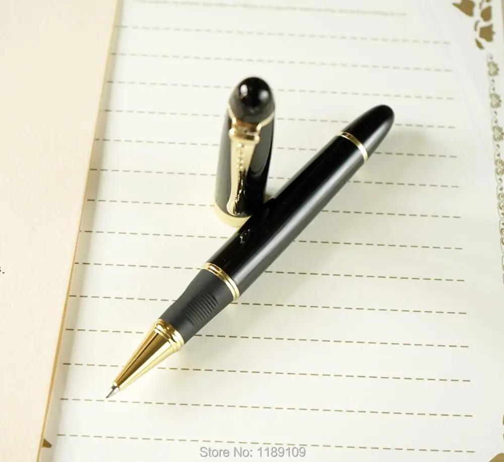 

Black colour Marbled Roller Ball Pen Without Pencil Box luxury writing gift pens
