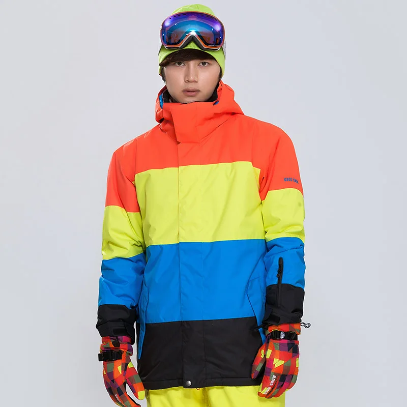 Gsou Snow New Outdoor Multi colored Skiing Jackets Winter Windproof