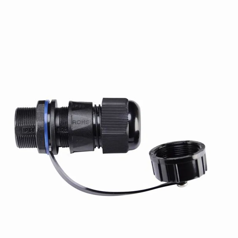

Network Lan Rj45 M20 F/F singe head IP68 waterproof wire connector socket panel mount with cover 10pcs