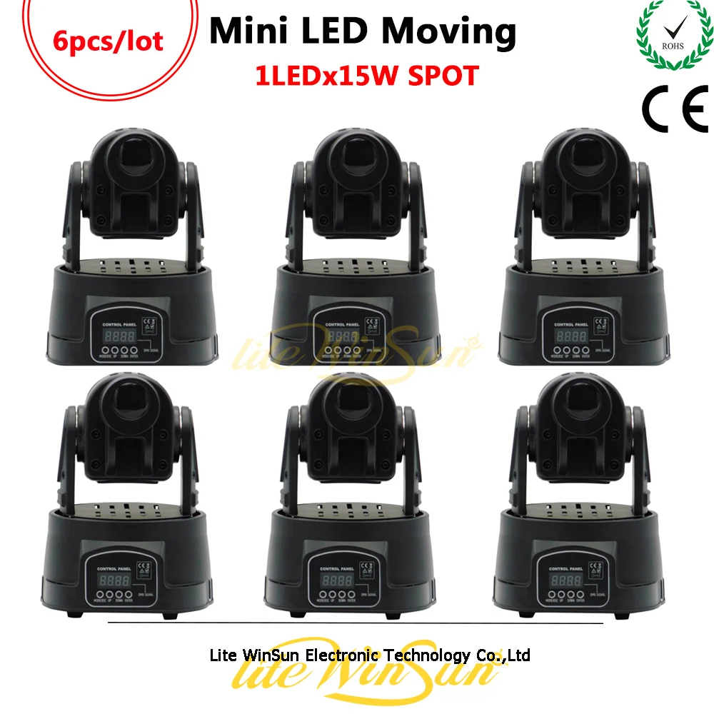 Litewinsune 1*15 Вт RGB место перемещение головы мини свет 9 гобо с фокус бар DJ Освещение |