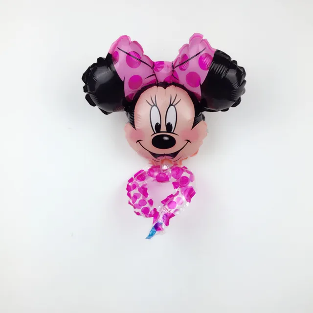 XXPWJ 1pcs Free Shipping New mini hand ring Minnie Mickey aluminum balloon children's toys party birthday balloons