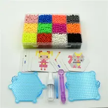 Наборы бусин шт. 12 цветов Magic 6000 воды Sticky Perler Beados Pegboard набор плавкий предохранитель головоломки образование игрушечные лошадки подарок для детей