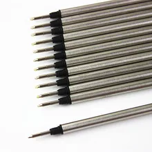 Черные чернила шариковый винт тип 0,7 мм Заправка, роллер чернила заправки упаковка из 10 штук