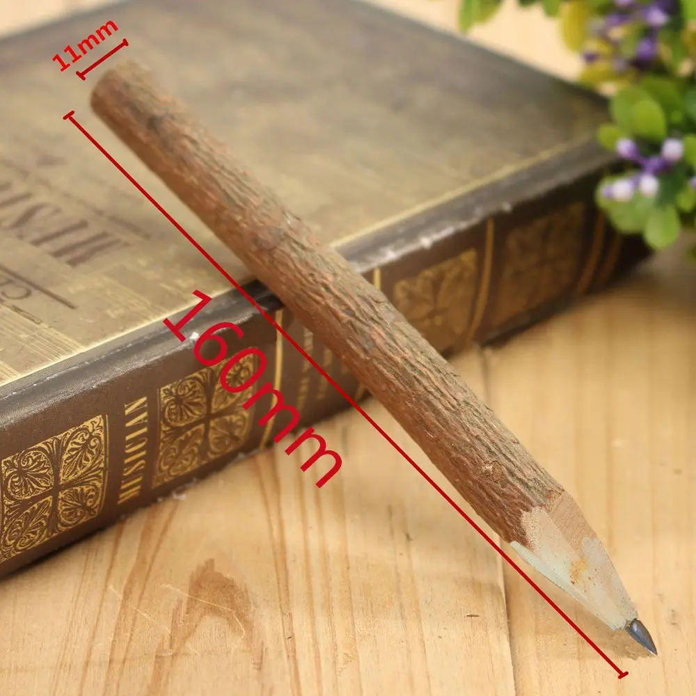 10 PCs/Lot Crafts Art Work Wood Pencils Work Overvalue Branch And Twig Graphite Stationery Pencil School Supplies