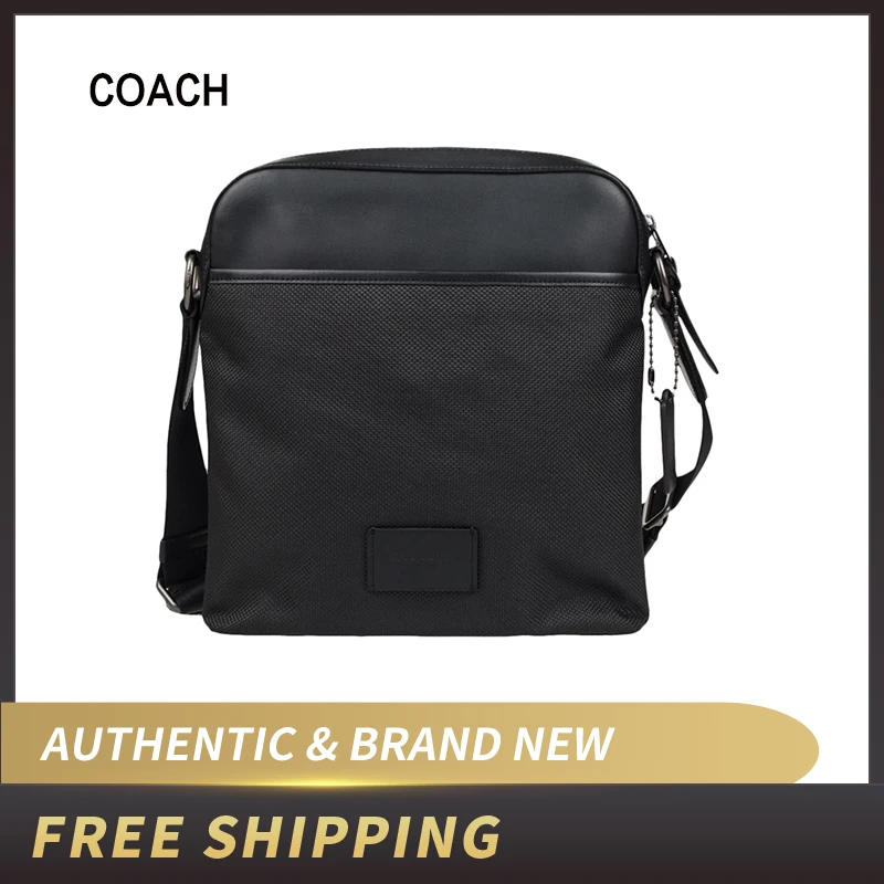 COACH F37609 Мужская нейлоновая кожаная сумка через плечо| |