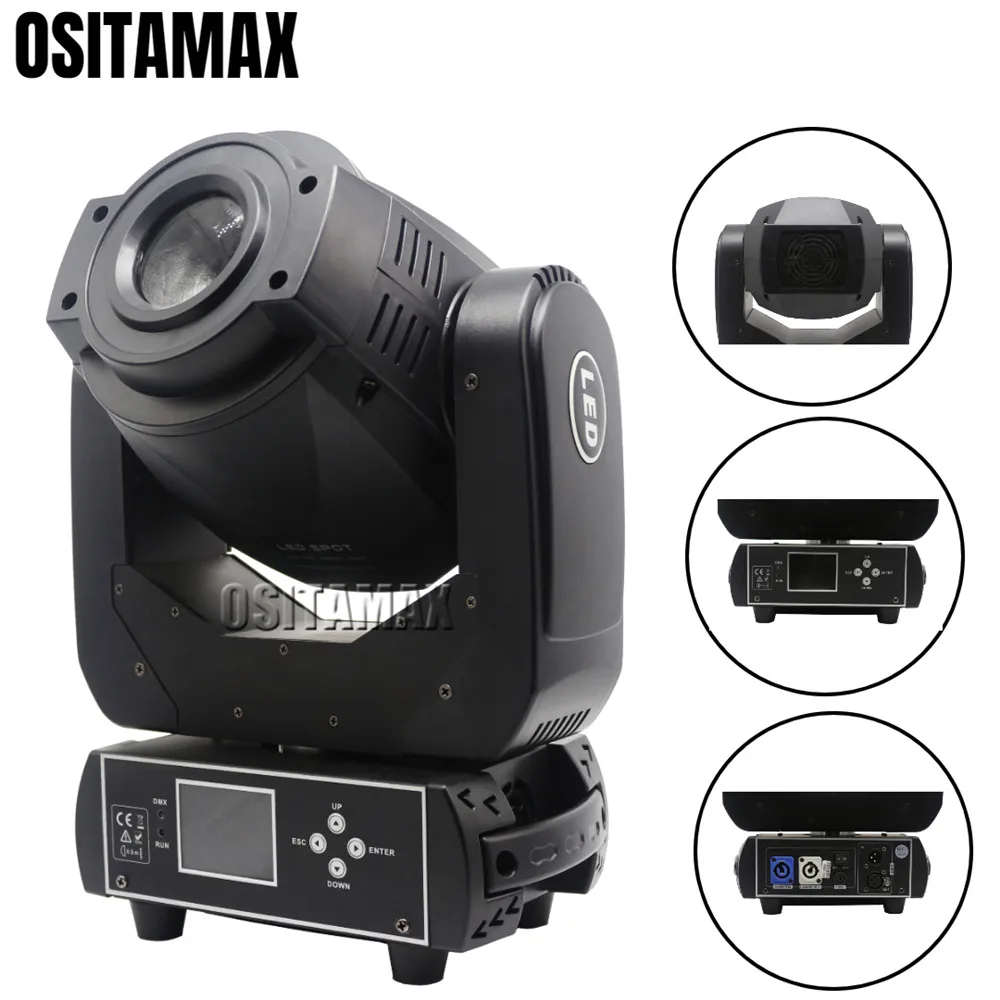 

free ship Lyre LED Moving Head Light 90w Spot Gobo Light Focus Effect Brightnss DMX Wash DJ Party Stage Disco Light