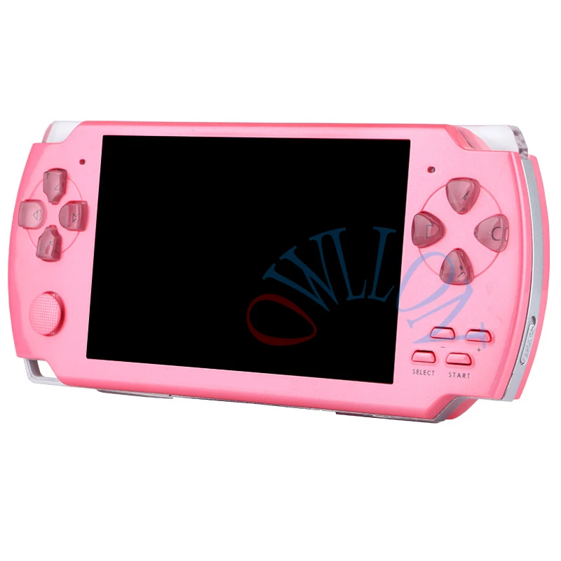 Pink Портативная игровая консоль 4,3 дюймов экран MP4-плеер MP5 игровой плеер реальная поддержка 8 ГБ для psp игры, камеры, видео, электронной книги для детской игры - Цвет: Pink