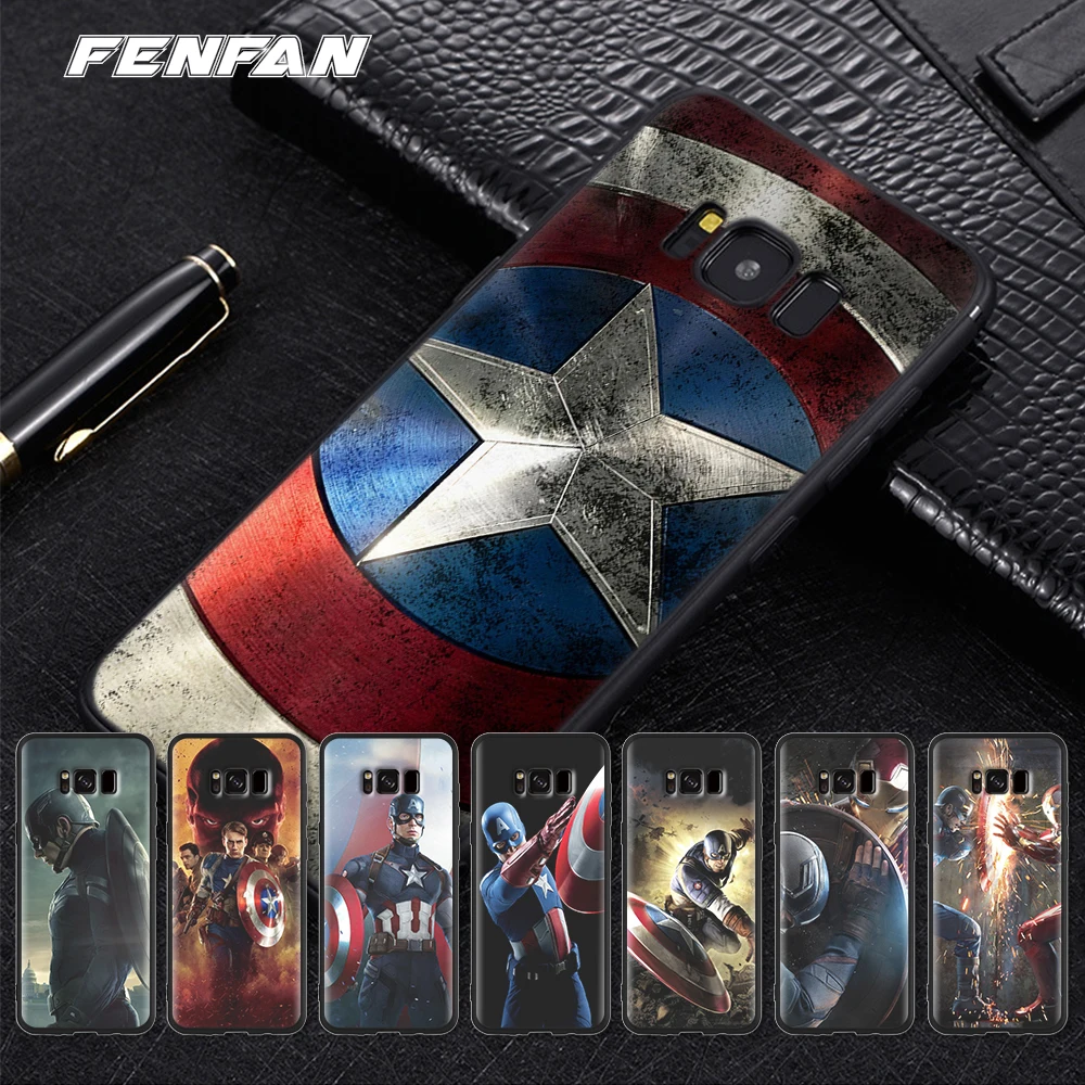 

Cool Captain America for 2017 new coque Samsung Galaxy S8 case hard PC cover for Samsung Galaxy S6 S6 Edge S7 S7 Edge S8 case