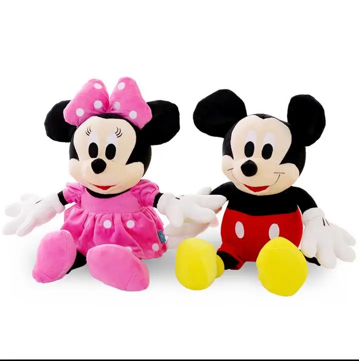 mickey and minnie soft toys