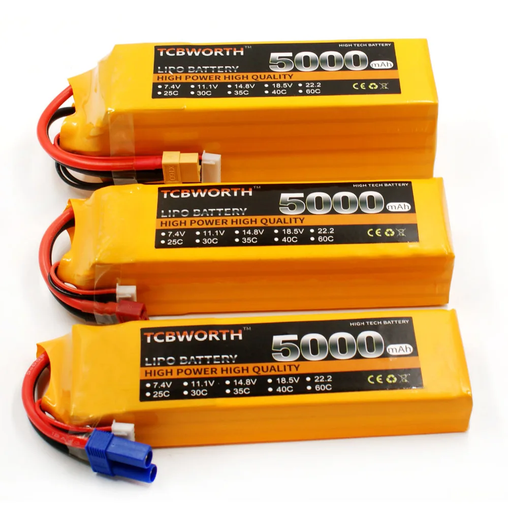 TCBWORTH RC вертолетный Липо батарея 6S 22,2 V 5000mAh 40-80C батареи для РУ самолет квадротор AKKU Drone 6S батарея LiPo