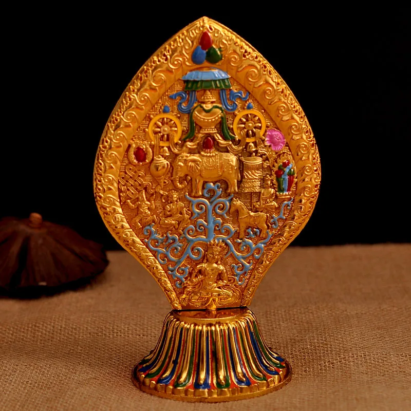 Буддийская изысканная резьба Vajrayana с узором декоративная таинственная Фигурка